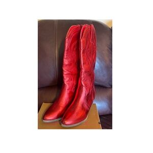 Sugar Scarlet Heeled Boots
